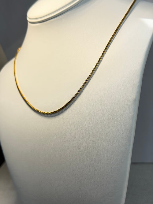 14K Double Gold-Filled Box Chain