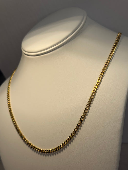 14K Double Gold-Filled 4mm Cuban Chain